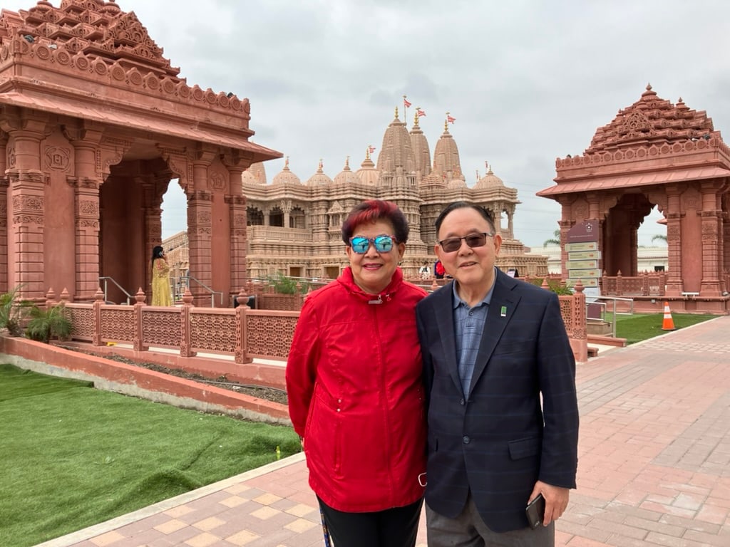 At a Hindu temple