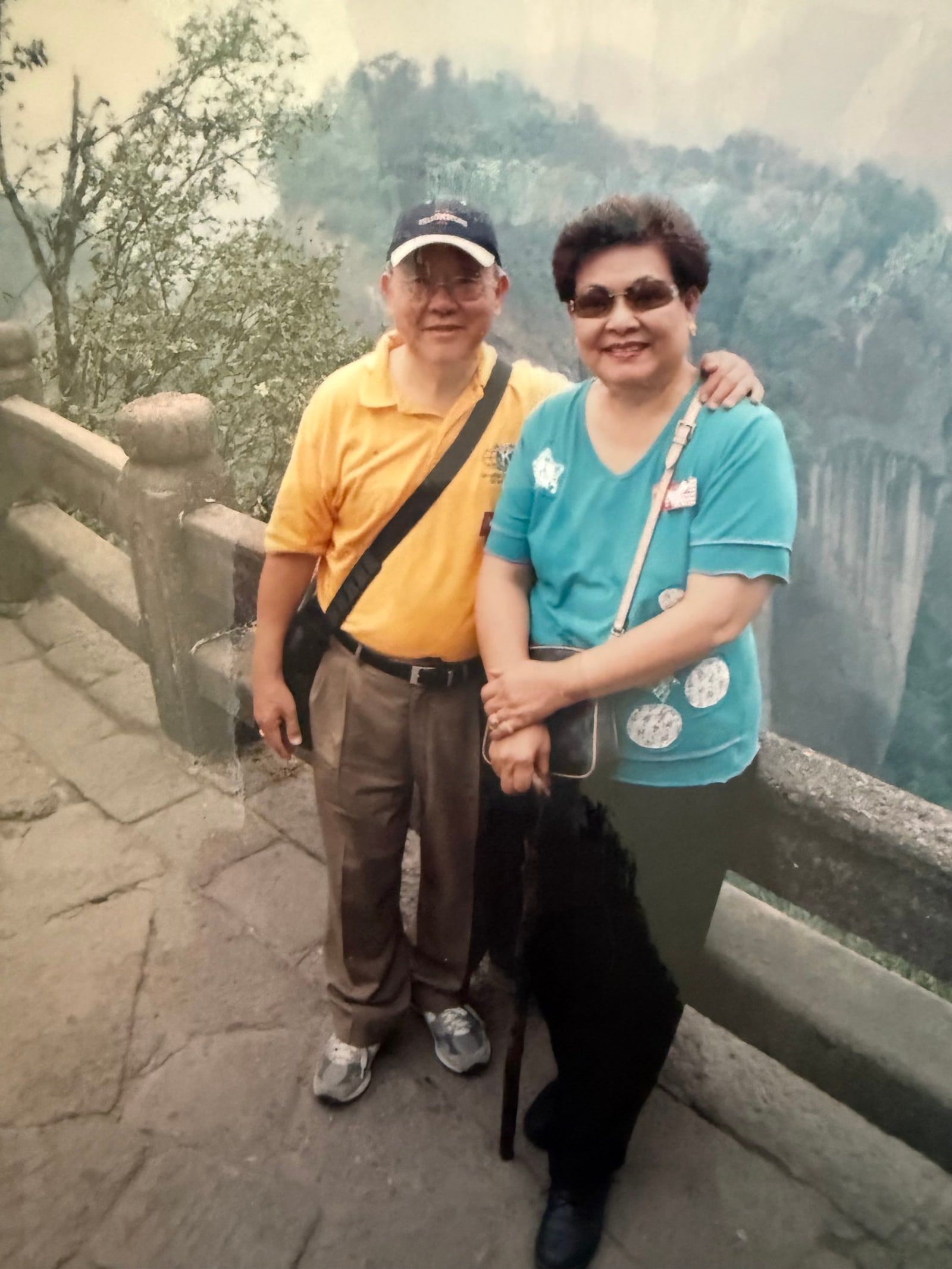 At a garden overlook in China
