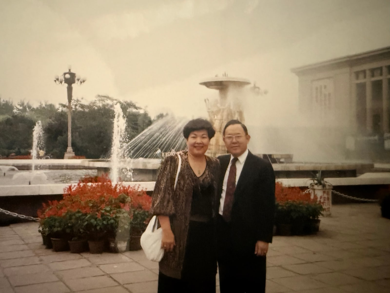 At a plaza in China
