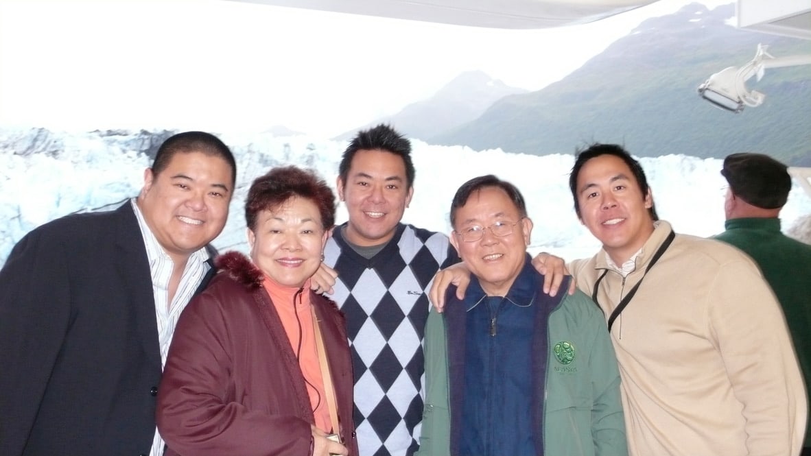 With their three sons