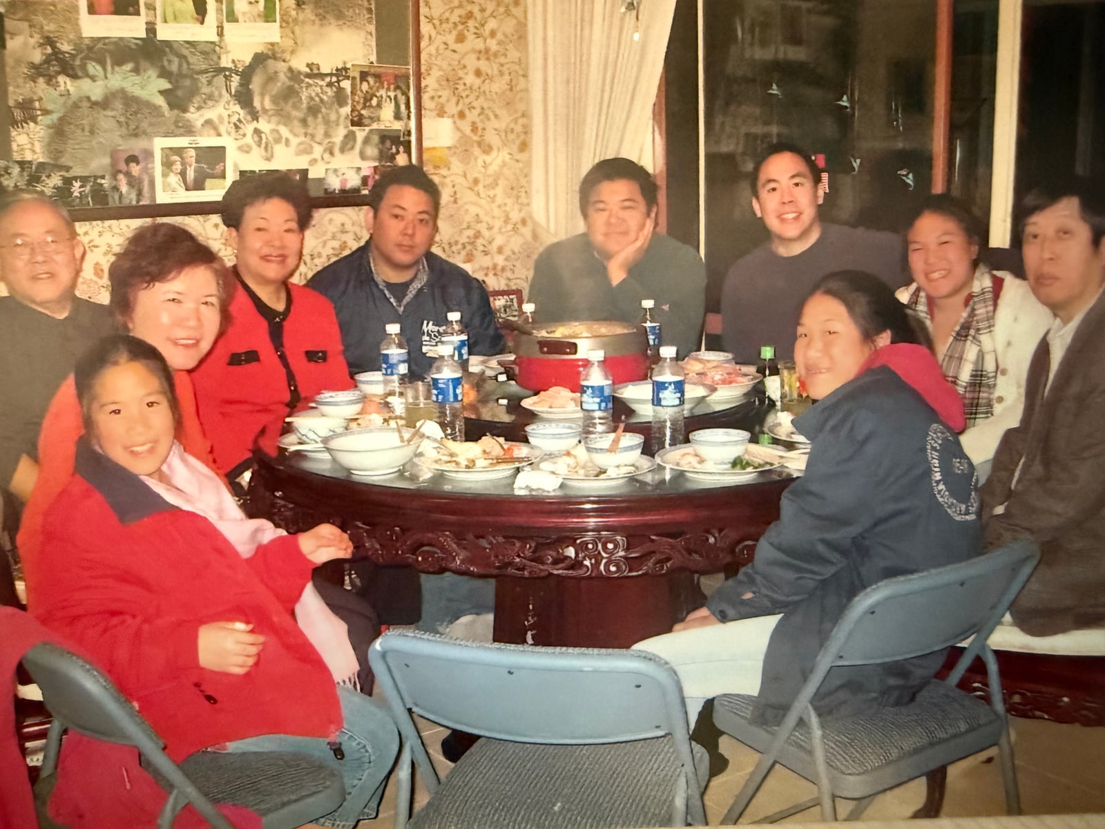 A family hot-pot dinner