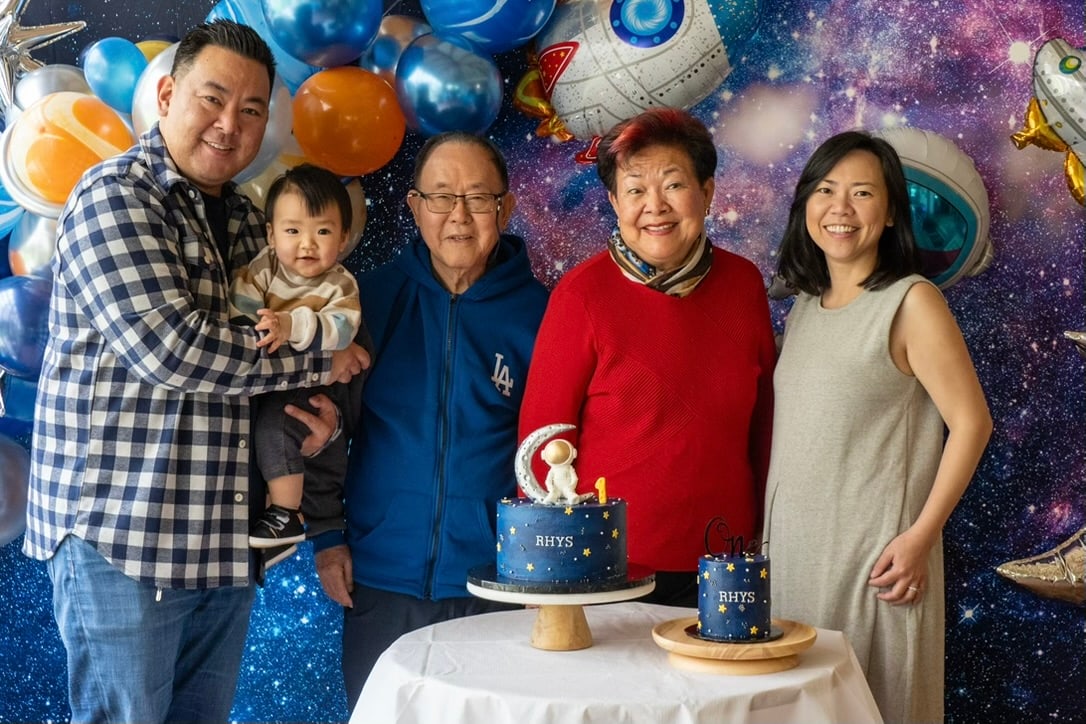 A grandson's first birthday