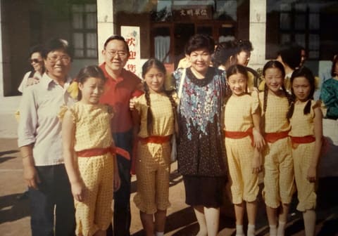 Visiting a school in China