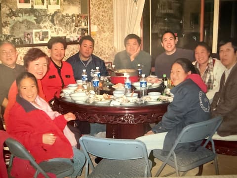 A family hot-pot dinner